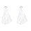 2 Sets Brautkopfschmuck Kristallkronen -Schleier 3