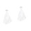 2 Sets Brautkopfschmuck Kristallkronen -Schleier 5