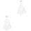2 Sets Brautkopfschmuck Kristallkronen -Schleier 4
