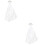 2 Sets Brautkopfschmuck Kristallkronen -Schleier 7