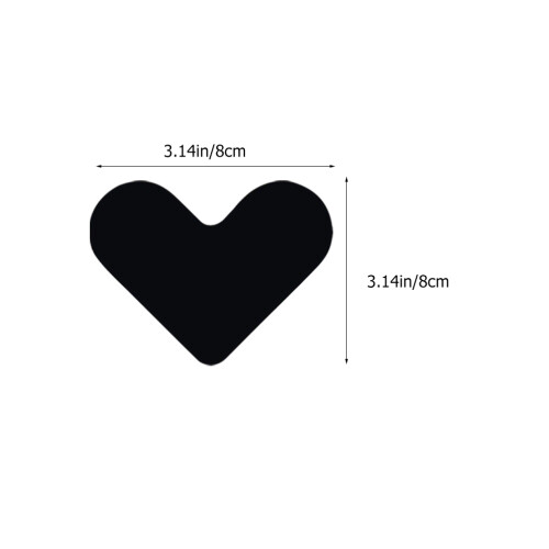 8Stk Herz Aufkleber Liebe PU Befestigung 2
