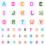 Assorted Color Acrylic Letter Beads for DIY Bracelets 7
