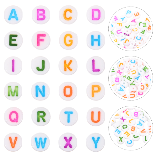 Assorted Color Acrylic Letter Beads for DIY Bracelets 2