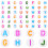Assorted Color Acrylic Letter Beads for DIY Bracelets 4