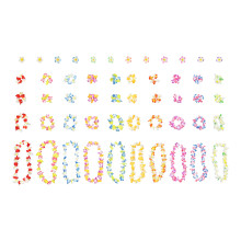 1 Set Hawaiian Lei Prom Blumen Armband