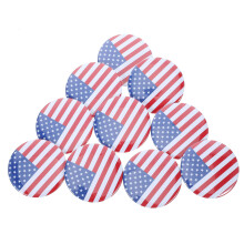 10 Lesezeichen Set Reise Flagge 5,50x5,50x0,30 Cm