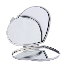 1St Exquisiter Taschenspiegel Für Make-Up, Herzförmig Und Tragbar