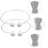 Masteelf 2 Perlenschnur Vorhang Halter Transparent 10