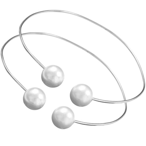 Masteelf 2 Perlenschnur Vorhang Halter Transparent 1