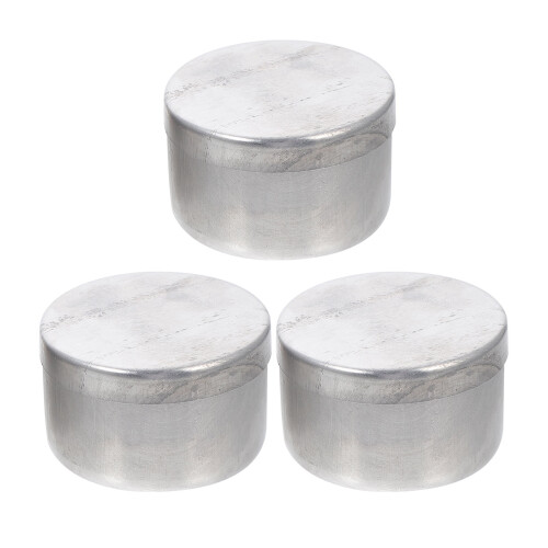 3Set Einfache Runde Aluminiumwaagebox Für Laborexperimente 2