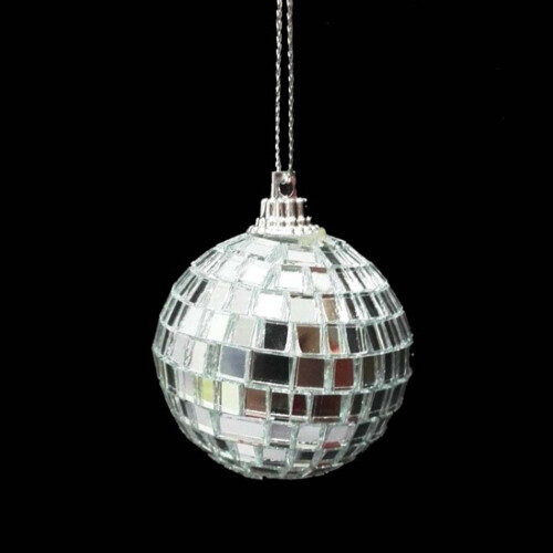 Disco Kugel Perlen Auto Zubehör Party Dekorationen Mini Silber 2
