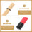 1Paar Bamboe Drumsticks Accessoire Voor Percussie Geluid 9