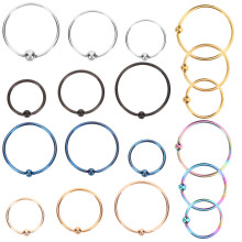 18 Teile Nasenring Piercing Ring Ohrringe