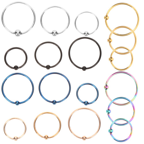 18 Teile Nasenring Piercing Ring Ohrringe