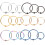 18 Teile Nasenring Piercing Ring Ohrringe 3