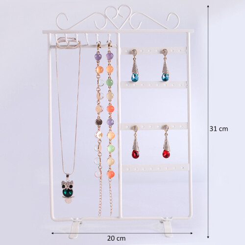 1Jewelrydisplay Wit Stevig Model Sieraden Netjes Opbergen 1