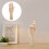 Raindrops Holz Handmodell Beige 1 Satz 12 Zoll 4