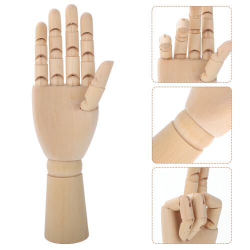 Raindrops Holz Handmodell Beige 1 Satz 12 Zoll 1