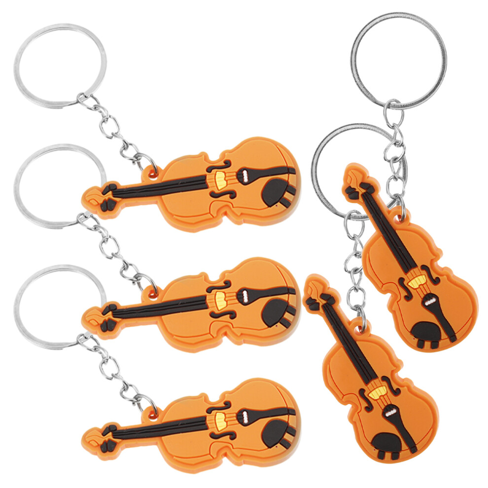 25 Stuks Viool Sleutelhanger Muziekthema Souvenir Hanger-image