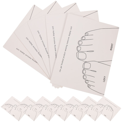 15St Nail Art Display Karte Push Confetti Papier 1