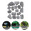 Aquarium Steine Schwarzer Kies 1 Set 8