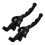 Clutch Brake Handle Levers Schwarz Stahl 1 Satz 3
