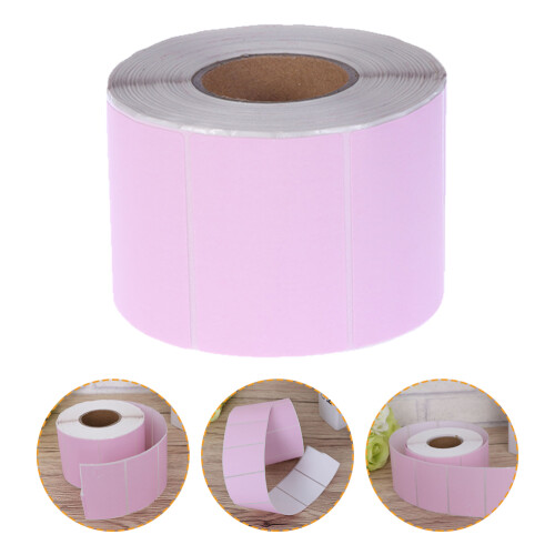 Raindrops Bedruckbare Adressaufkleber Rosa 2 1