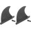 2Stk Surfboard Fin Kunststoff Marine Ersatzteil 9