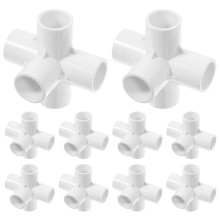 10St Rohrverbinder 5 PVC Für Zelt Und Gewächshaus