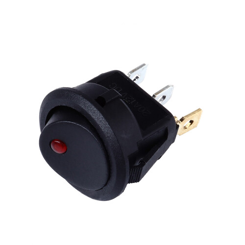 12 - Off Control Runde Wippschalter Auto Kippschalter Schwarz 1