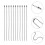 100 Kugelrollkette, Diy Perlenkette, Strass, Silber 8