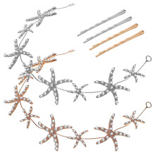 Shine Haarreifen Braut Kopfschmuck Silber 2