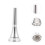 French Horn Trompete Screamer Versilbertes Messing 8
