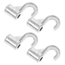 4 Haken 5,00x4,50x2,70 cm Silber