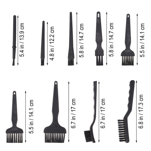 9Teiliges Komponenten-Staubpinsel-Set Aus PP Für Computer Notebook 1