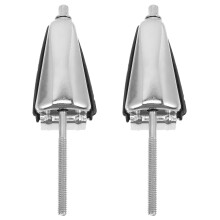2Stück Trommelkesselbeschlag Silber Für Schlagzeug 5,50x1,38x1,18 Zoll