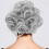 Grey Lockige Haarrolle Extensions Retro Vintage Charm 1 4