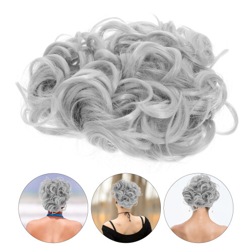 Grey Lockige Haarrolle Extensions Retro Vintage Charm 1 1