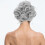 Grey Lockige Haarrolle Extensions Retro Vintage Charm 1 6