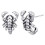 Worgeous Herren Ohrstecker Ohrstecker Silber 1 Paar 4