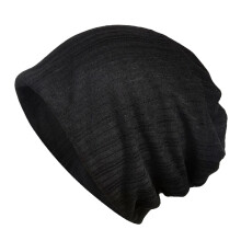Cap Hoofddeksel Turban Sjaal Katoen Zwart 1 Set