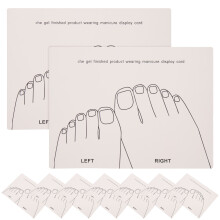 15 Stuks Nailart Weergavekaart Duwtype Confettipapier