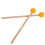 1Paire Maillets Bois Et Caoutchouc Orange Pour Percussion Ergonomiques 9