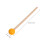 1Paire Maillets Bois Et Caoutchouc Orange Pour Percussion Ergonomiques 2