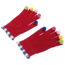 Multi Color Gebreide Handschoenen 1 Paar 8,3x4,5x0,8 Inch