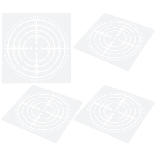 Raindrops Diy Mandala Sjabloon 4 Set 6X6 In