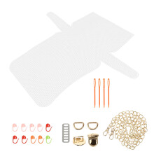 Bag Diy Webplatte Weiß 1 Satz 17,9x16,3x0,04 Zoll Kunststoff