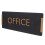 Außenschild Büro Schwarz Acryl 1 Satz 9