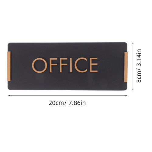 Außenschild Büro Schwarz Acryl 1 Satz 1