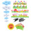 Raindrops Back To School -Ausschnitte Anschlagbrett-Set 11